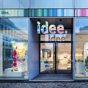 Eingang der idee. Creativmarkt Filiale in Berlin
